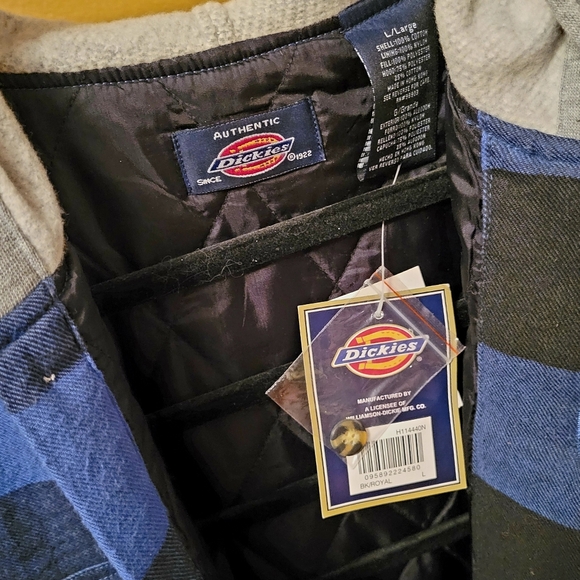 Mens NWT Dickies Quilted Flannel Jacket Size Large - Picture 3 of 3